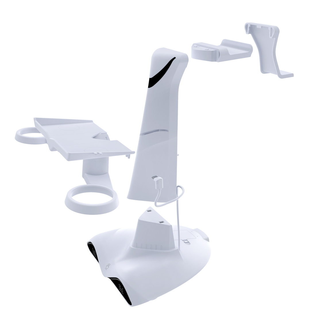 VC6000 VR Charging Stand for Meta Quest 2/3/3S — Magnetic Dock with 4 Rechargeable Batteries & RGB Ambient Light